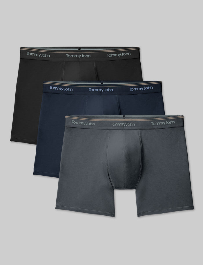 Ultra Soft Flex Trunk 4" (3-Pack)::Black/Dress Blues/Turbulence