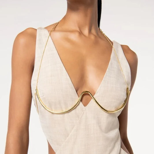 Under Bust Body Chain For Women's Fashion