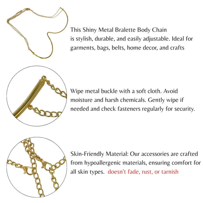 Under Bust Body Chain For Women's Fashion