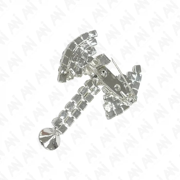 Stylish Unisex Rhine Stone Bow Brooch for Occasion with Sparkling Design and Secure Clasp