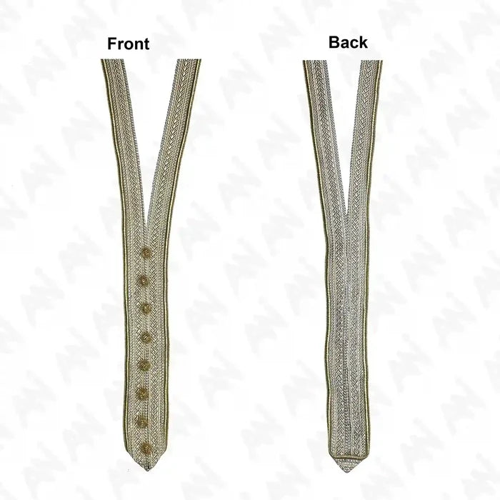 V Shape Zari  Neckline