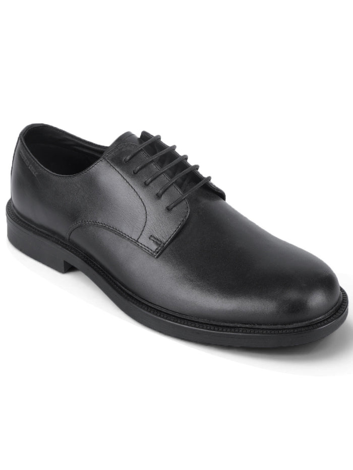 Vance Black Lace Up Derby  Shoes| Premium Genuine Leather Formal Shoes |TC-2655BL