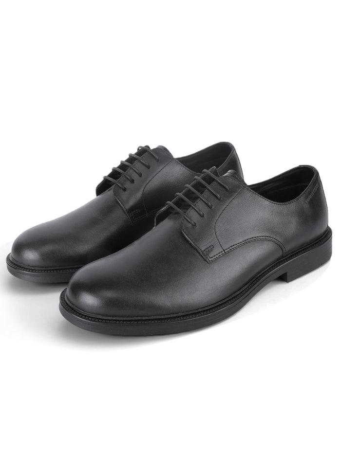 Vance Black Lace Up Derby  Shoes| Premium Genuine Leather Formal Shoes |TC-2655BL