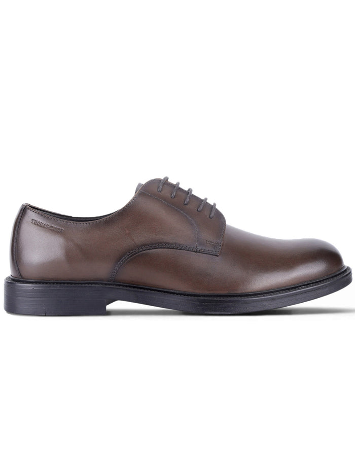Vance Brown Lace Up Derby  Shoes| Premium Genuine Leather Formal Shoes |TC-2655BR
