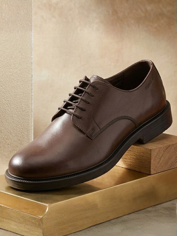Vance Brown Lace Up Derby  Shoes| Premium Genuine Leather Formal Shoes |TC-2655BR