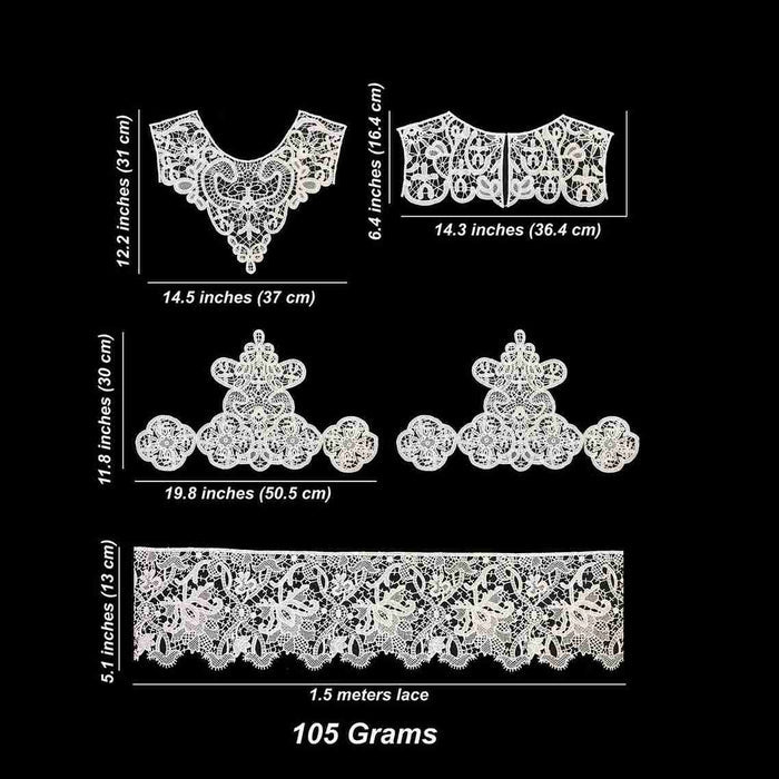 Venice Lace Motif Lace patch Set