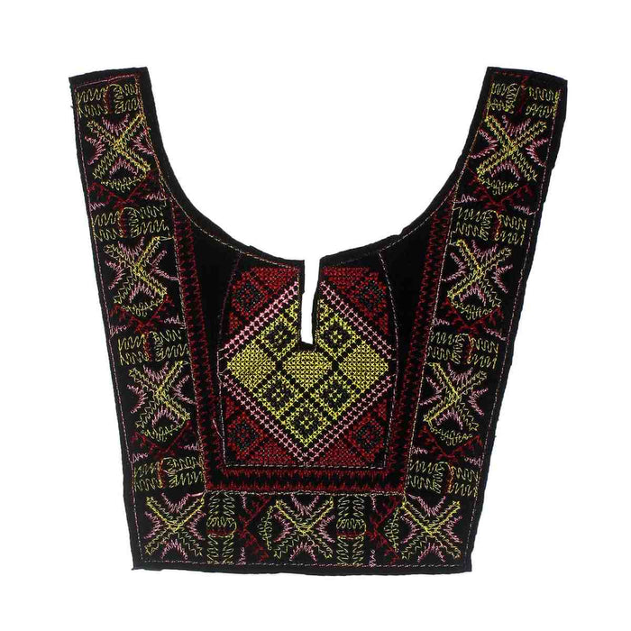 Vibrant color ethnic neckline with rich embroidery, perfect for kurtis, suits and festive wear by Ani Accessories