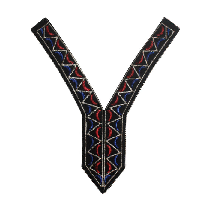 Vibrant Color V Neckline Patch