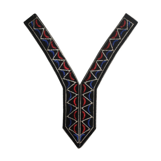 Vibrant Color V Neckline Patch