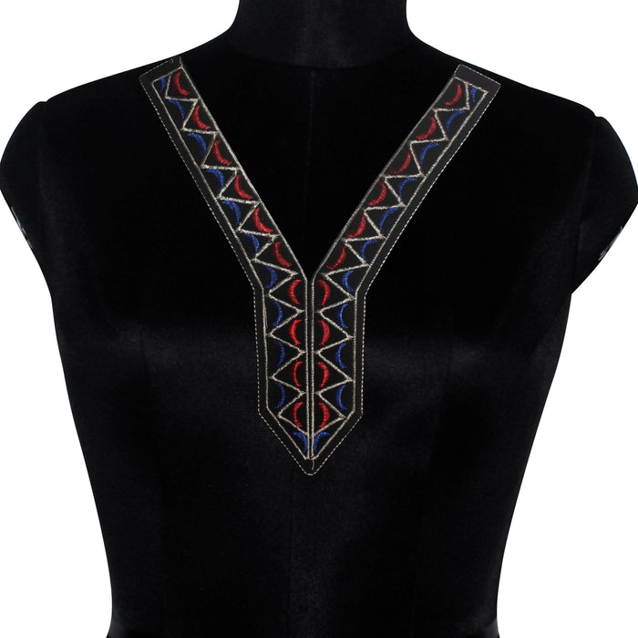 Vibrant Color V Neckline Patch