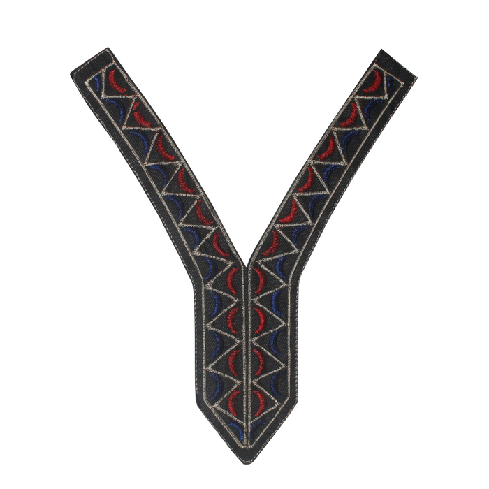 Vibrant Color V Neckline Patch