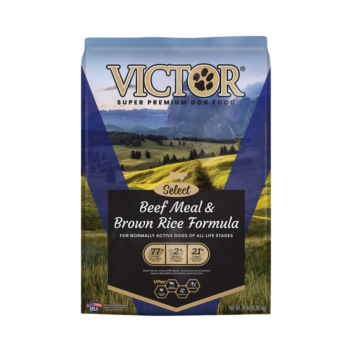 Victor Select Beef Meal and Brown Rice Dry Dog Food