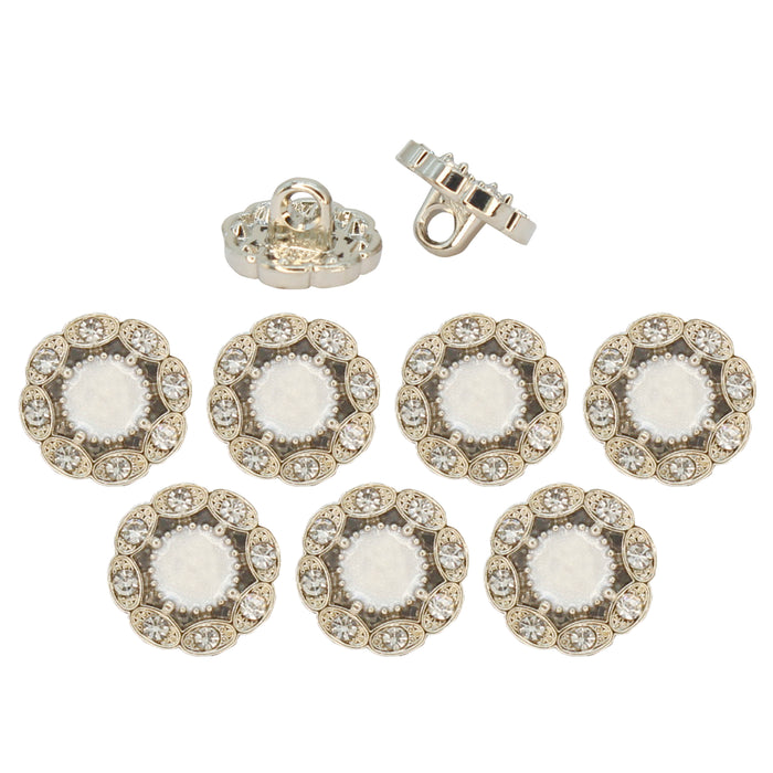 Silver / 11mm(17L) / 7 Silver Buttons