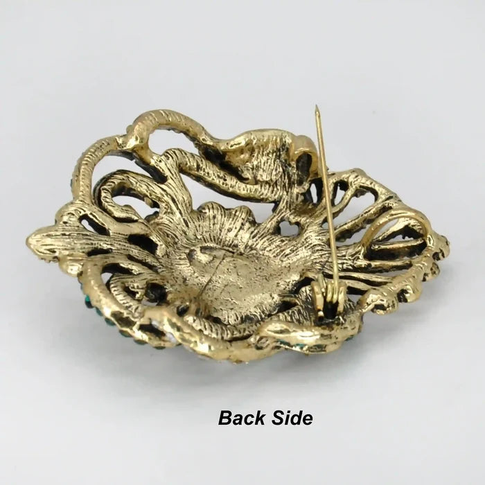 Victorian Style Rhinestone Brooch