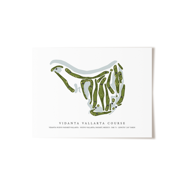 Vidanta Vallarta Course at Vidanta Nuevo Nayarit-Vallarta | Golf Course Map | Unframed