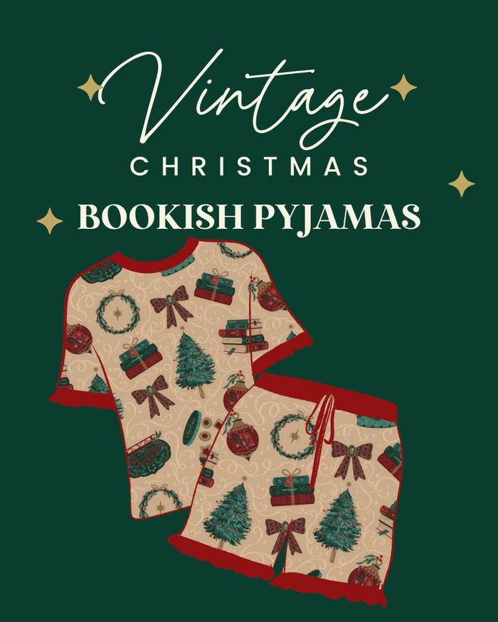Vintage Christmas Bookish Pyjama Set