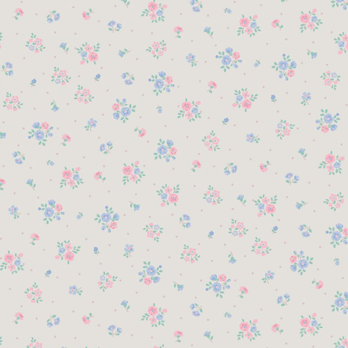 Vintage Floral - Light Grey - Cosmo