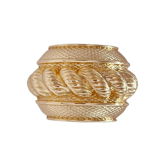 Buy Now Ani Accessories Vintage Gold Rope Barrel Buckle | Textured Oval Metal Buckle for Belts, Bags, Apparel DIY Crafts. zooming image in a white background.