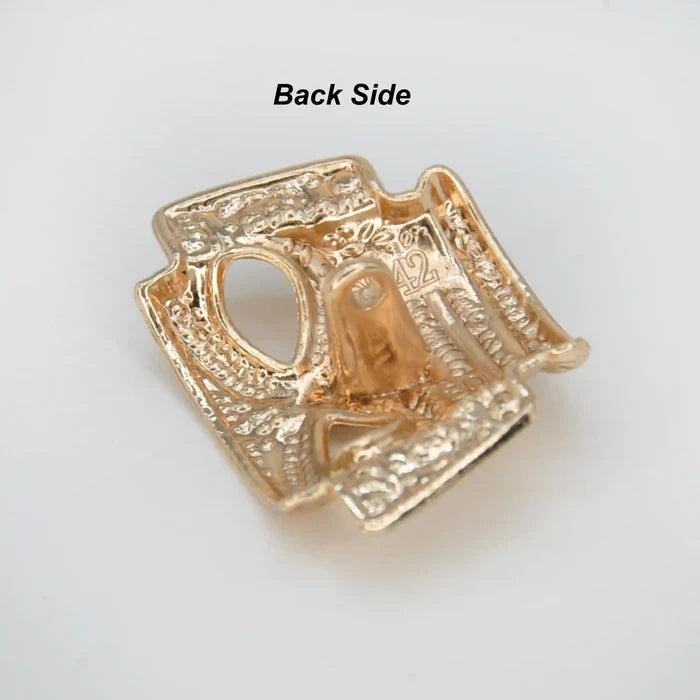 Vintage Mask Aztec Motif Shank Metal Button | 28mm (44L)