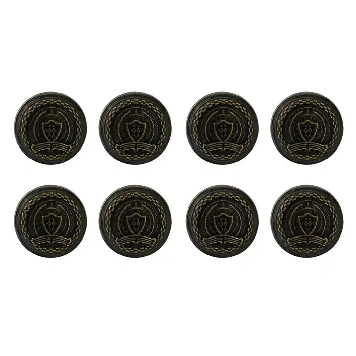 Ani Accessories set of 8 vintage-style buttons, ideal for adding a timeless touch to clothing, bags, jackets, and accessories