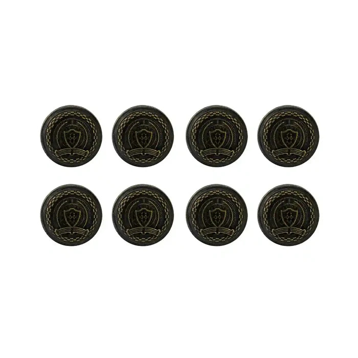 Ani Accessories set of 8 small buttons vintage-style, ideal for adding a timeless touch to clothing, sherwani, jackets, and accessories.