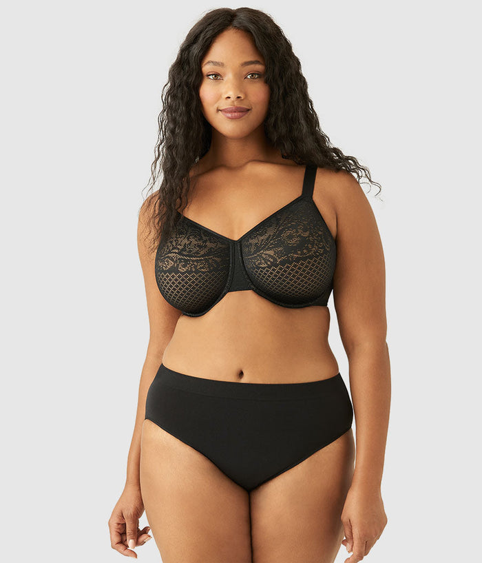 Visual Effects Minimizer Bra Black