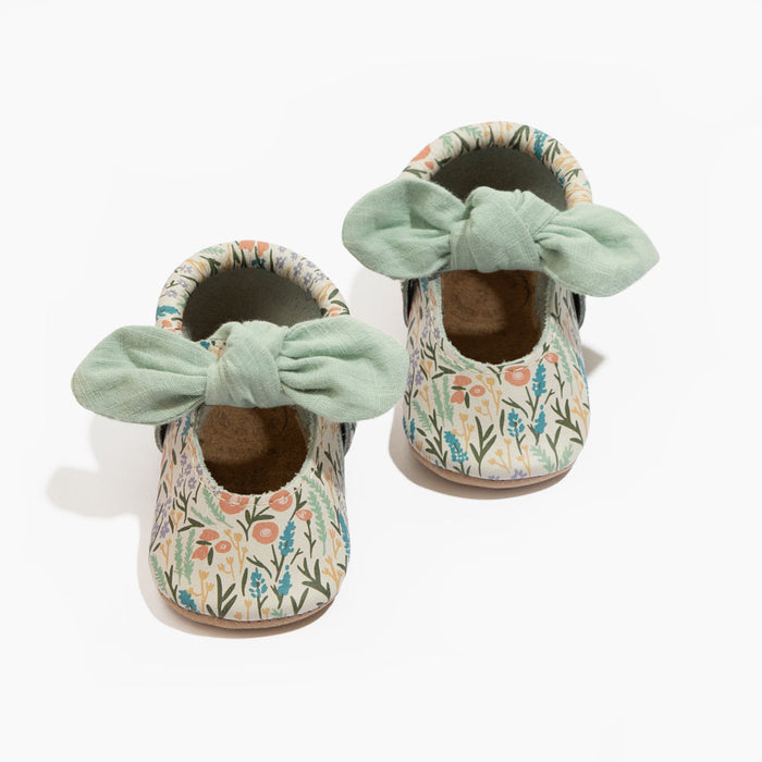 Wallflower Knotted Bow Mocc - Babies in Bloom
