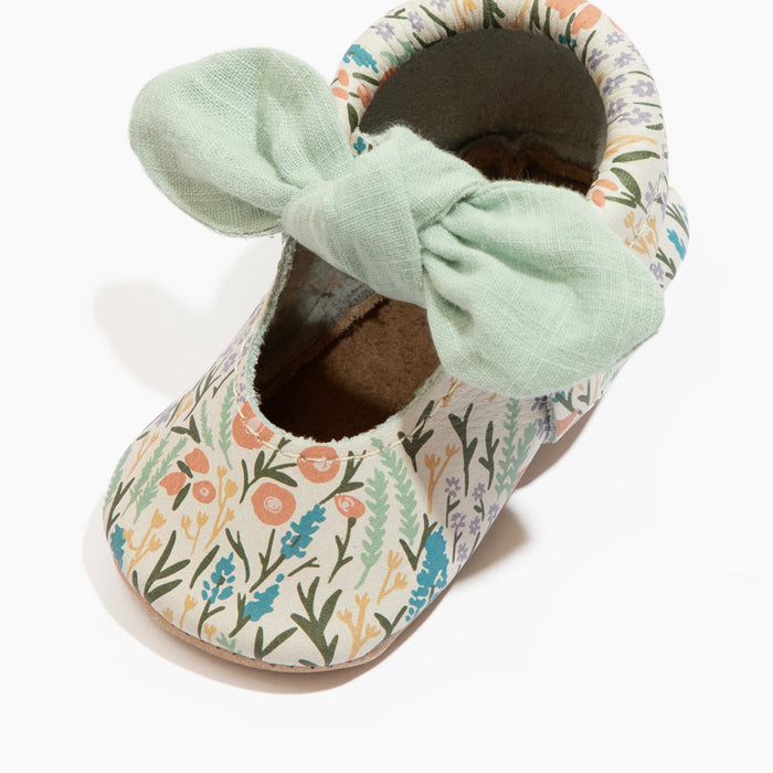 Wallflower Knotted Bow Mocc - Babies in Bloom