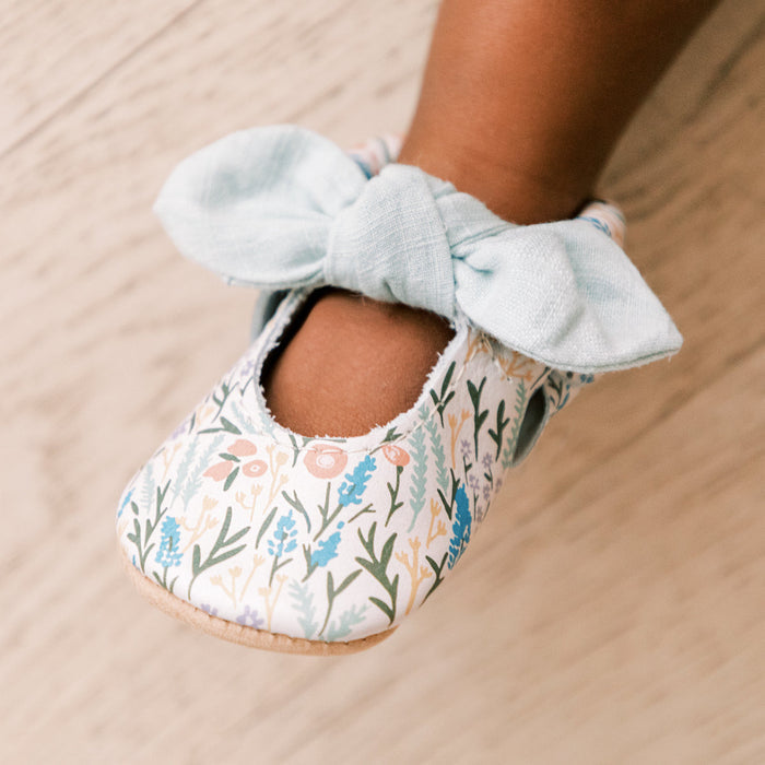 Wallflower Knotted Bow Mocc - Babies in Bloom