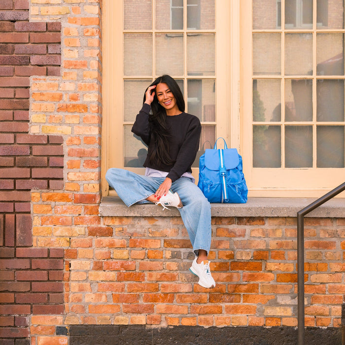Wave Motion Drawcord Backpack - Babies in Bloom