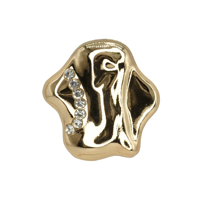Wavy Inlay Metal Button | 20mm(32L), 25mm(40L) & 30mm(47L)