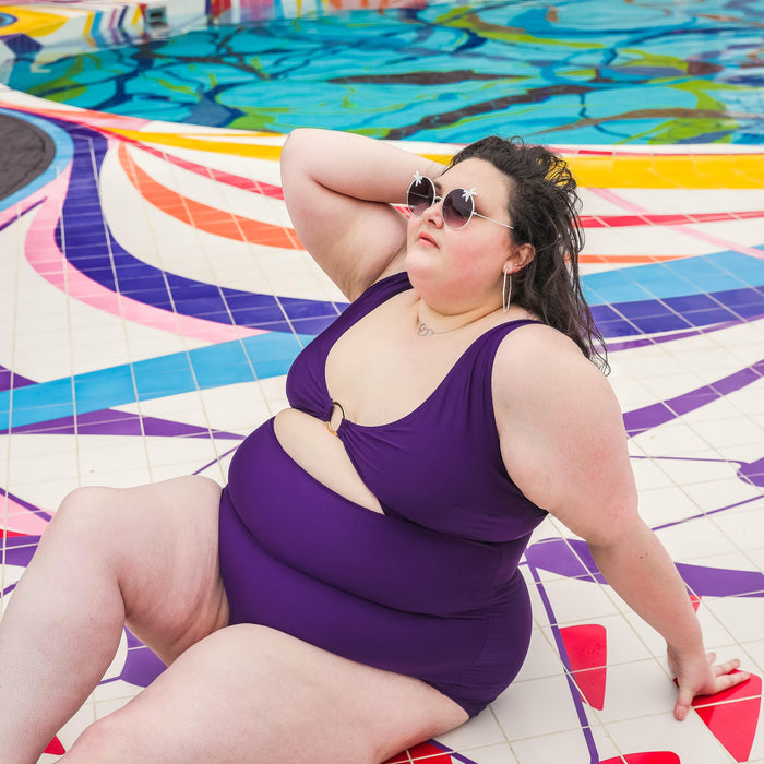 Wax on, Wax off Swimsuit - Purple - Snag