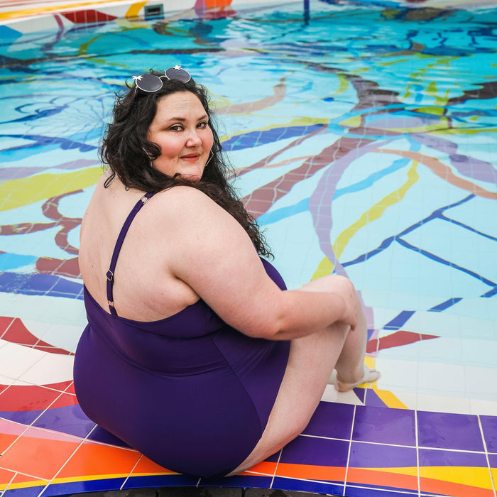 Wax on, Wax off Swimsuit - Purple - Snag