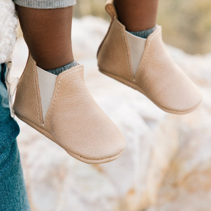 Weathered Brown Chelsea Boot Baby Shoe - Babies in Bloom