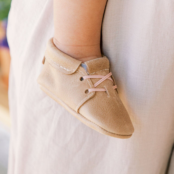 Weathered Brown Oxford Baby Shoe - Babies in Bloom
