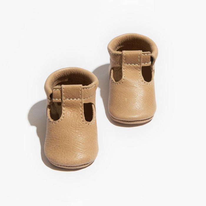 Weathered Brown T-Bar Baby Shoe - Babies in Bloom