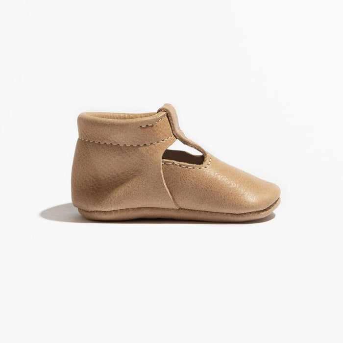 Weathered Brown T-Bar Baby Shoe - Babies in Bloom