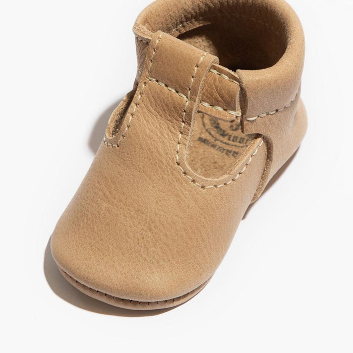 Weathered Brown T-Bar Baby Shoe - Babies in Bloom