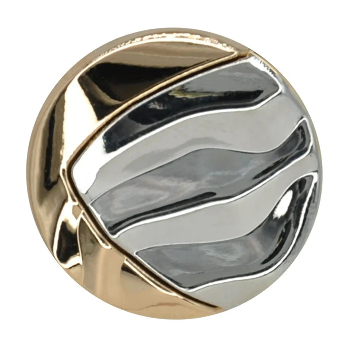 Weavy V Style Metal Buttons | 18mm(28L) & 23mm(36L)