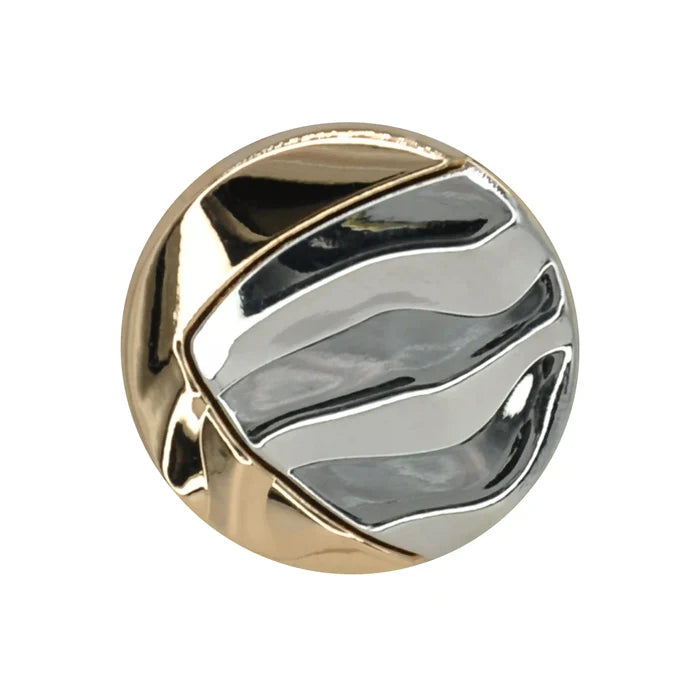 Weavy V Style Metal Buttons | 18mm(28L) & 23mm(36L)