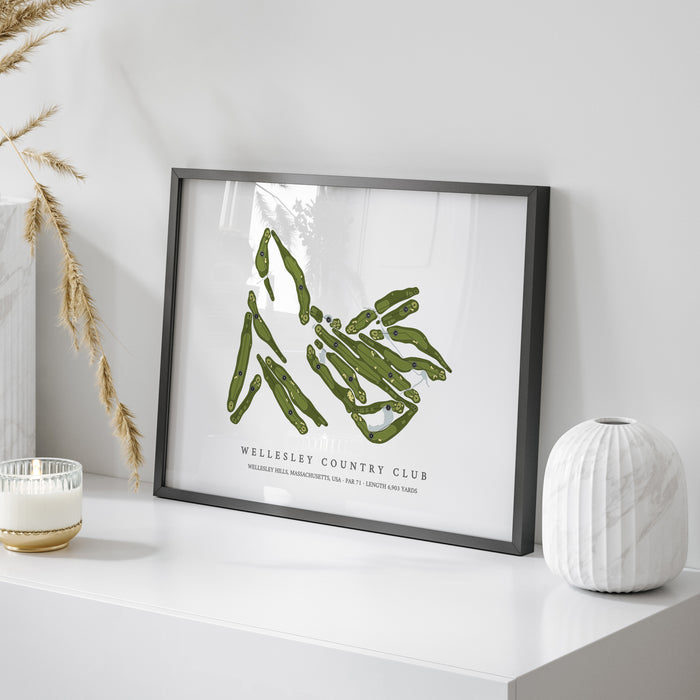 Wellesley Country Club | Golf Course Map | On Table