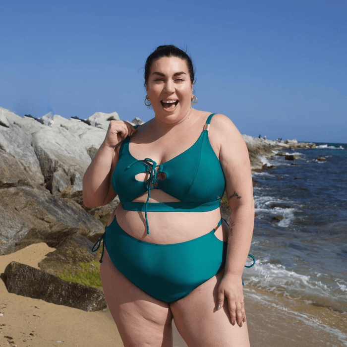 What Babe? Bikini Top - Teal - Snag