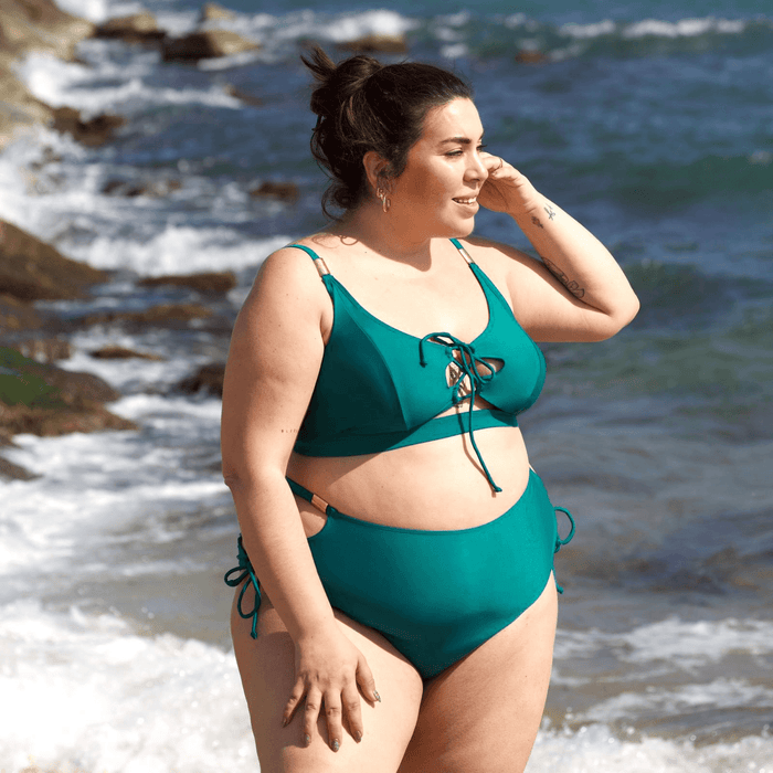 What Babe? Bikini Top - Teal - Snag