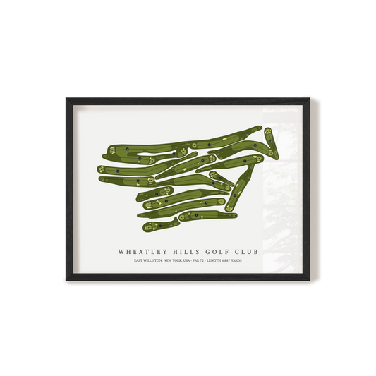 Wheatley Hills Golf Club | Golf Course Print | Black Frame