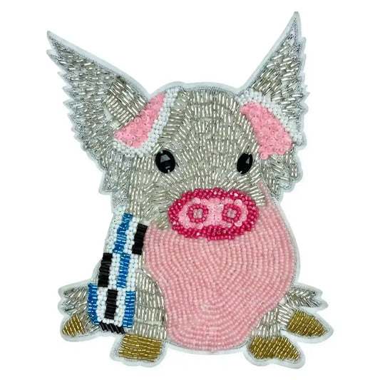 Whimsical Sew Pig Patch