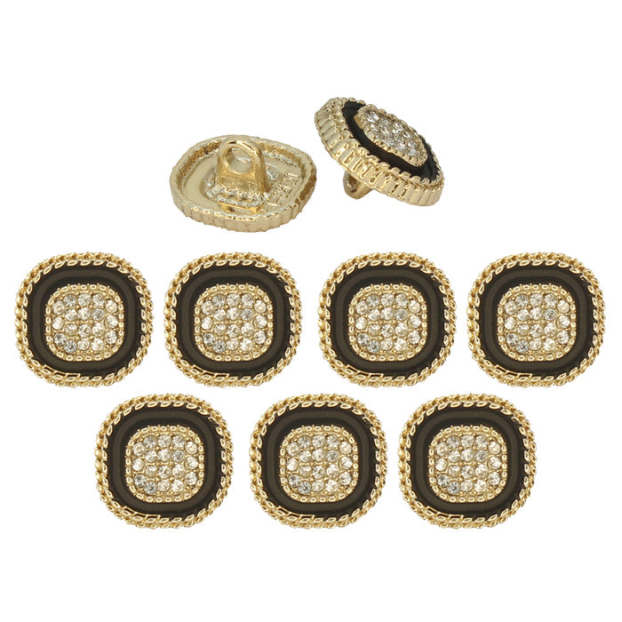Gold black / 7 Black Buttons