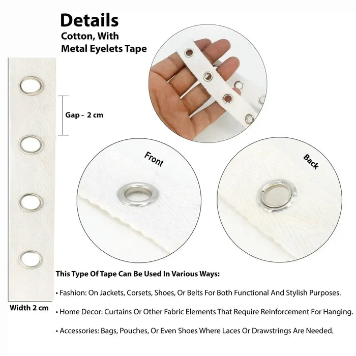 White Eyelet Tape