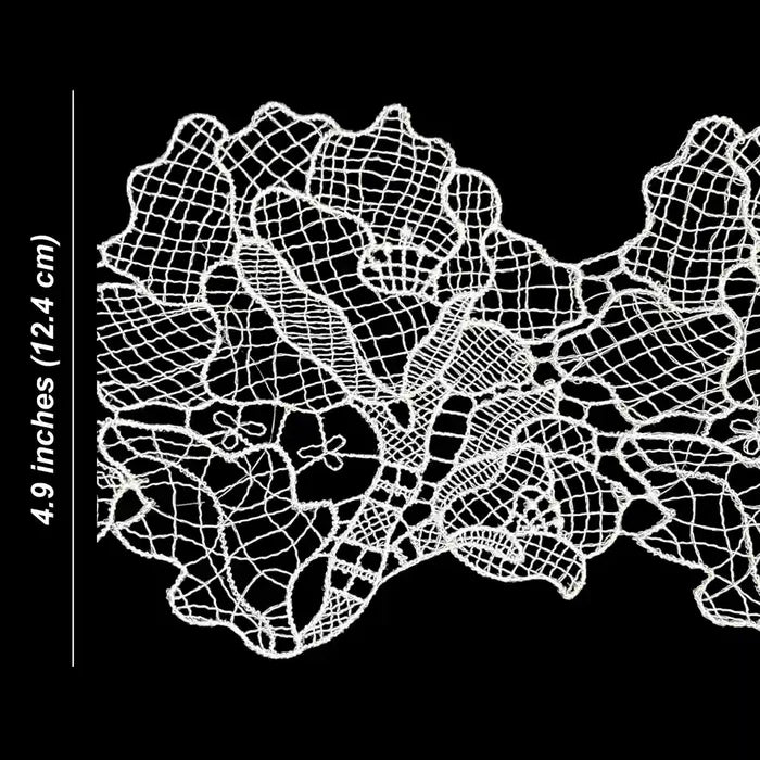 White Willow Inspired Lace | 12.4cm (4.9 inches) 124mm | SKU-FML-9