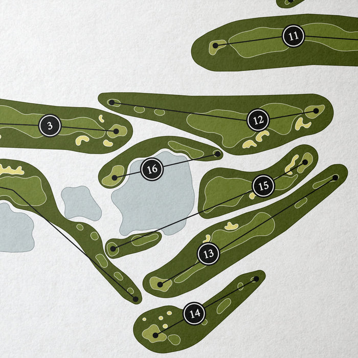 Wild Turkey Golf Club | Golf Course Map | Close Up