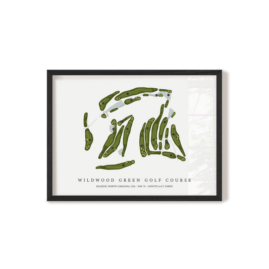 Wildwood Green Golf Course | Golf Course Map | Black Frame